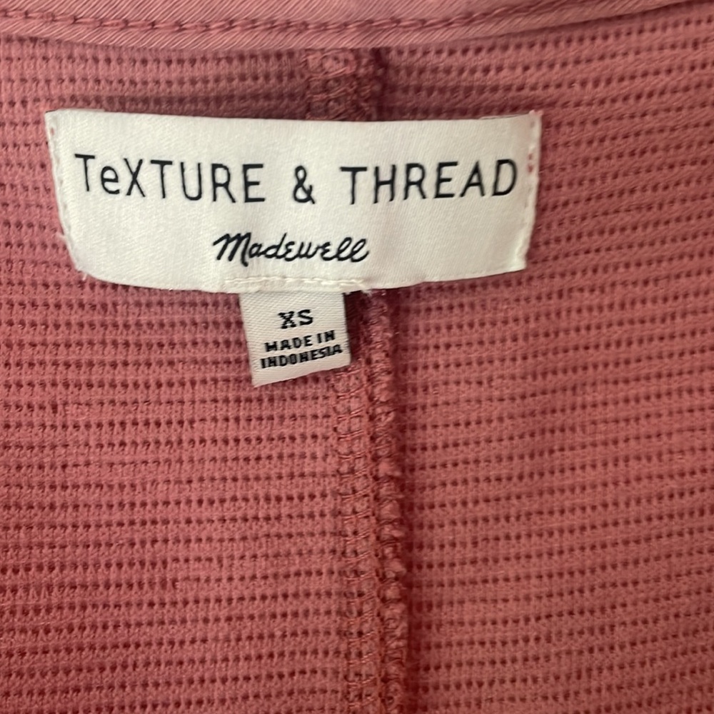 Madewell Texture & Thread XS Dusty Rose Sleeveless Tank - Picture 4 of 7
